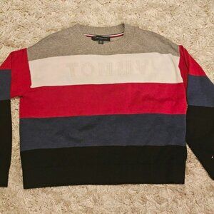 Tommy Hilfiger striped long sleeve sweater (Size: XS)